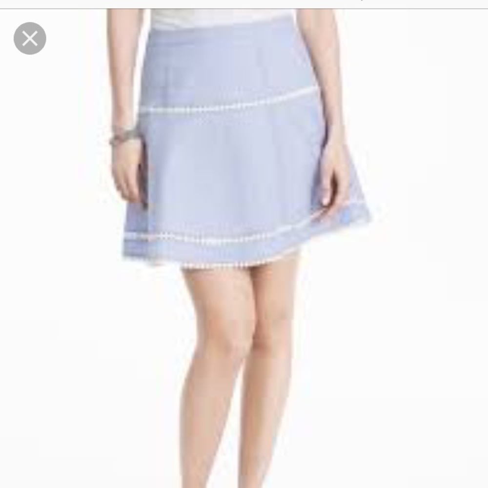 WHBM chambray soft skirt